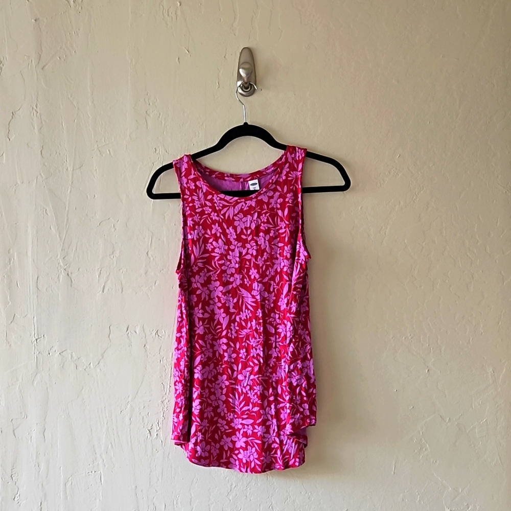 Pink and Purple Floral Tank